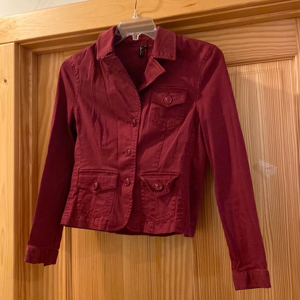 Red short jacket
